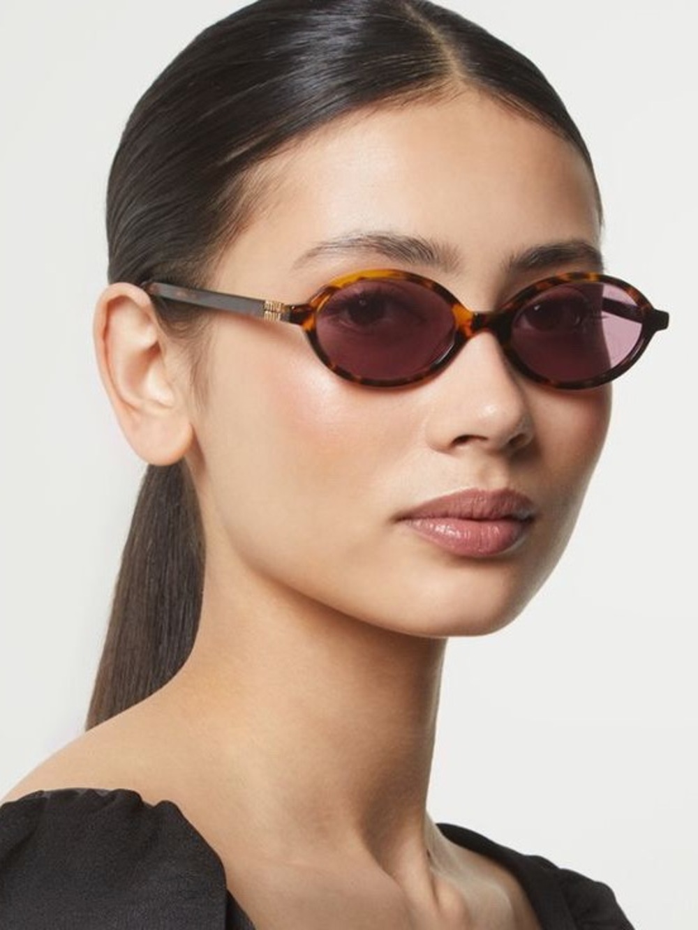 New in Box Miu Miu Regard Round Sunglasses in Tortoiseshell
